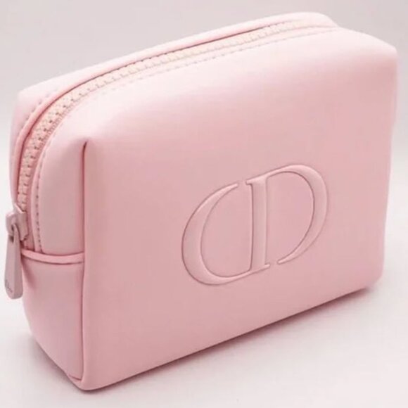 NIB DIOR Pouch Cosmetic Organizer Makeup Bag Pink - Picture 2 of 6